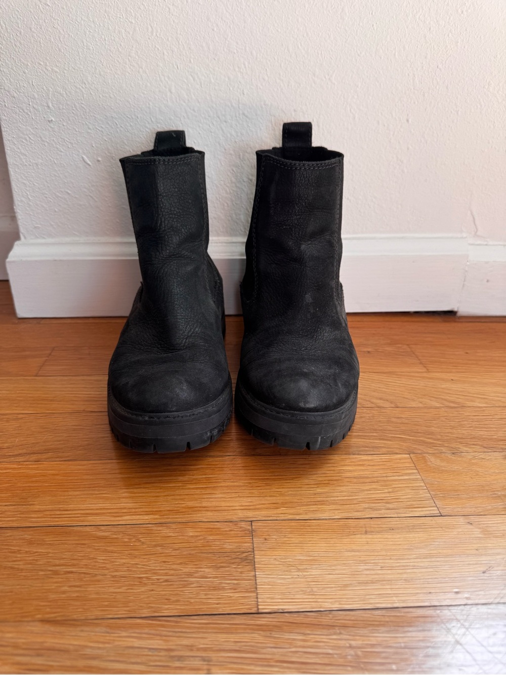 Timberland Black Women's Chelsea Lug Booties